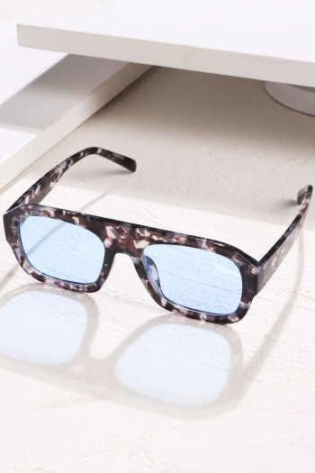 one pc stylish with large size square frame 3-color uv protection sunglasses