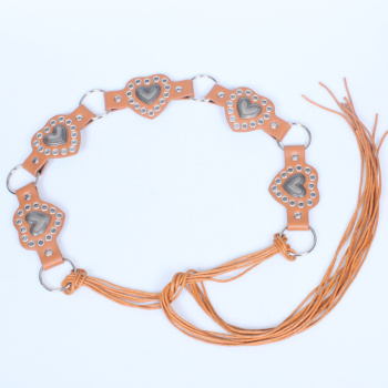 one pc stylish new 3 colors rivet decor lace-up belt(width:5.3cm,length:178cm)