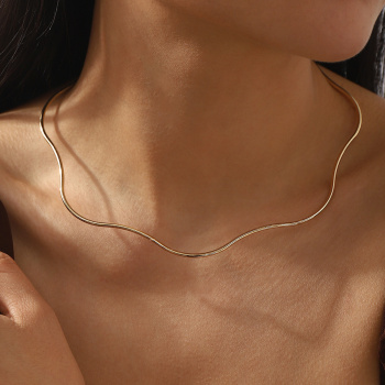one pc stylish new weave open design alloy necklace