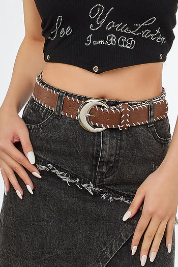 one pc stylish new weave rope metal buckle belt(length:102cm,width:3.3cm)
