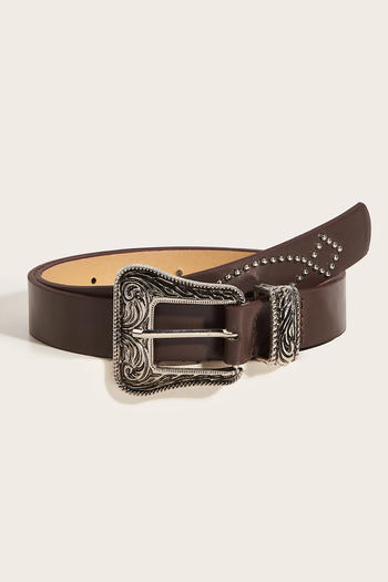 one pc punk new rivet metal buckle belt(length:103cm,width:2.8cm)