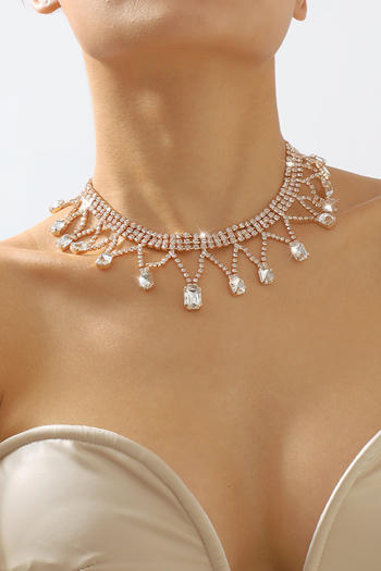 One pc stylish new rhinestone pendant tassels necklace