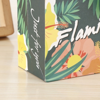 Fifty pcs new kraft paper flamingo festive supplies wedding candy portable packaging gift bag (size:40cm×28m×12cm)