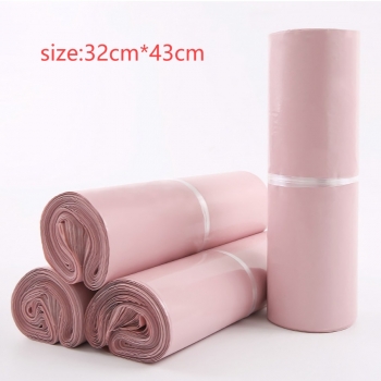 a hundred pcs pink solid color express film bag(size:32cm*43cm)