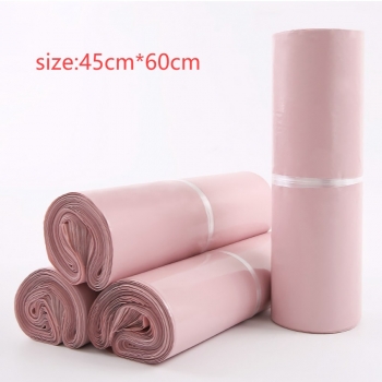 a hundred pcs pink solid color express film bag(size:45cm*60cm)