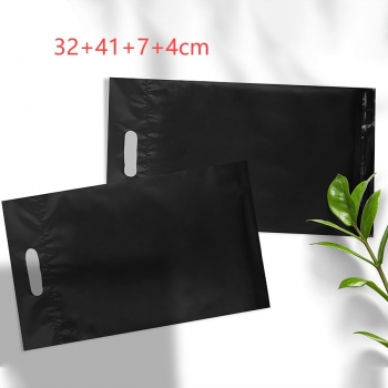 one hundred pcs new logistics packaging waterproof plastic portable courier bag (size:32+41+7+4cm)