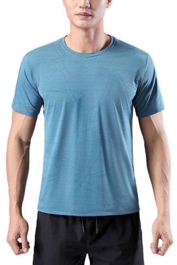sports plus size high stretch printing breathable man t-shirt size run small