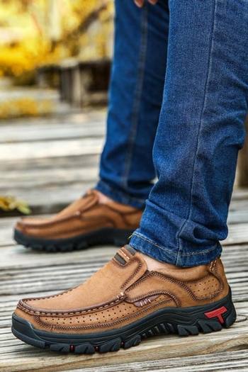stylish 3-colors pu wear-resistant non-slip breathable low top men's loafes
