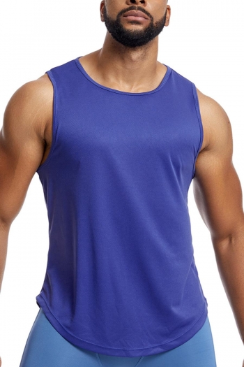 sports plus size slight stretch breathable loose running basketball men vest