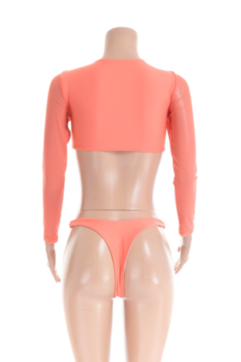 High Quality Mesh Long-Sleeves Sexy Swimsuit