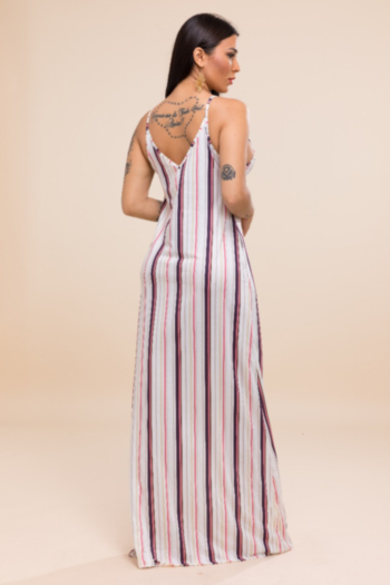Plus size stylish sexy streak printed sling sleeveless stretch dress