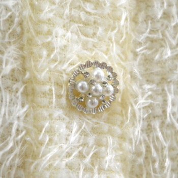 Autumn Winter new plus size stretch buttons decorated stylish elegant plush dress