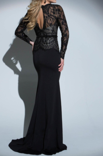 Sexy Lace Flower Net Slim Backless Maxi&Gown Elegant Dress