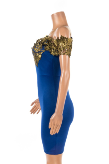 Plus size deep v Lace slim mini dress