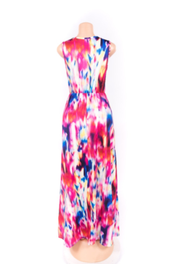 Digital Print Tie-Dye Dress