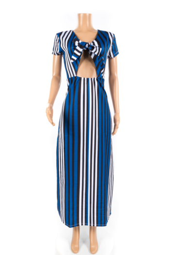 Chest Strap Stripe Summer Dress