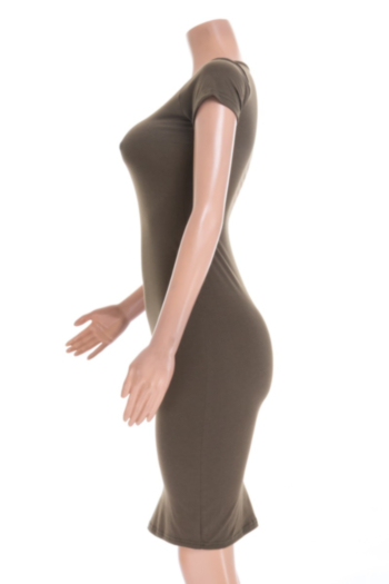 9 Color Pure Color Tight Casual Sexy Dress