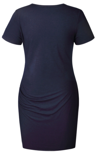 Sexy Round Neck Irregular Short-sleeved Women's Dress