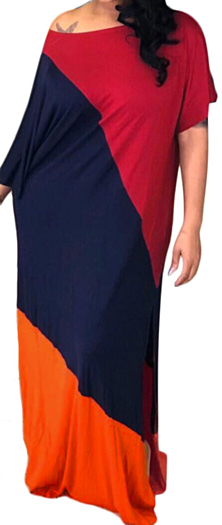 Color Block Stitching Dress