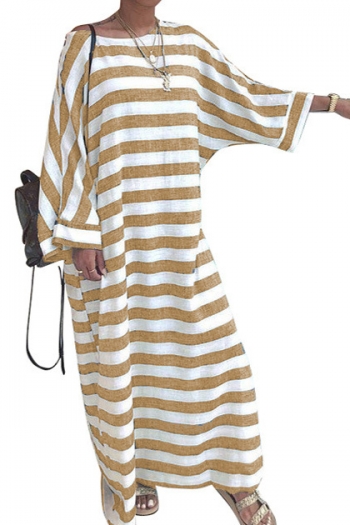 Casual striped print loose dress