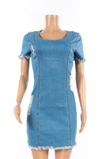 denim fashion summer simple dress