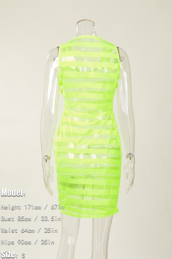 New stylish sexy mesh see through slim stretch dress