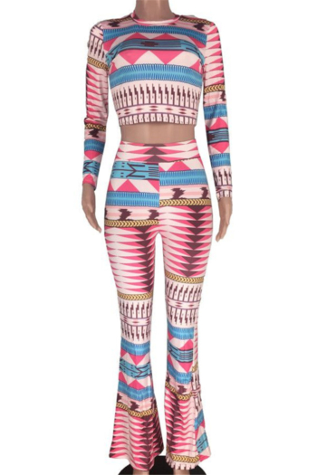 New winter fashion digital batch printing stretch fit short wide leg two-piece set