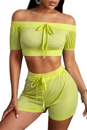 plus size new stylish solid color laced stretch fit casual two-piece set (new add colors)