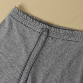 New stylish solid color 3 colors zip-up loose top with tight shorts casual two-piece set