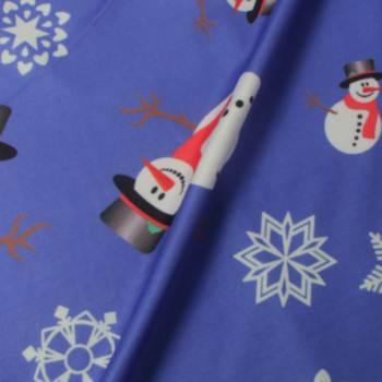 New stylish plus size Christmas snowman batch printing slim stretch dress