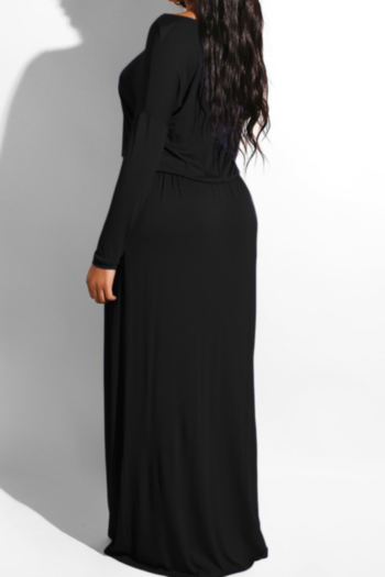 New stylish three colors plus size off shoulder stretch waisted dress