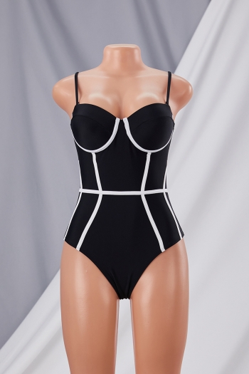 New padded underwire tube top sexy one-piece swimsuit