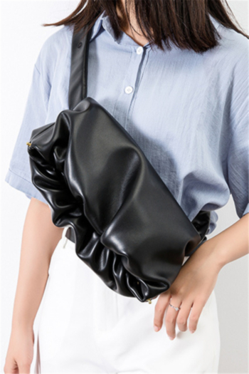 new four colors adjustable shoulder strap zip-up closure fold bag