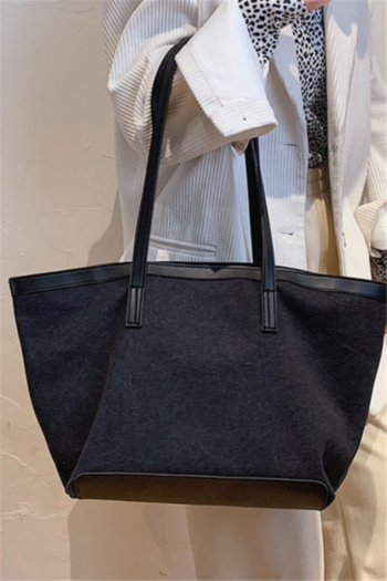 new two colors big capacity non-adjustable strap zip-up closure canvas bag
