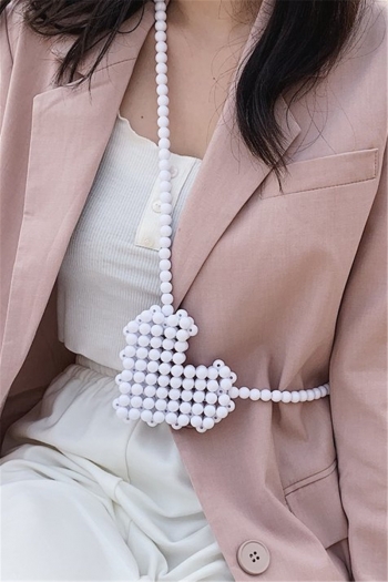 New white heart shape woven fashional lovely mini bag