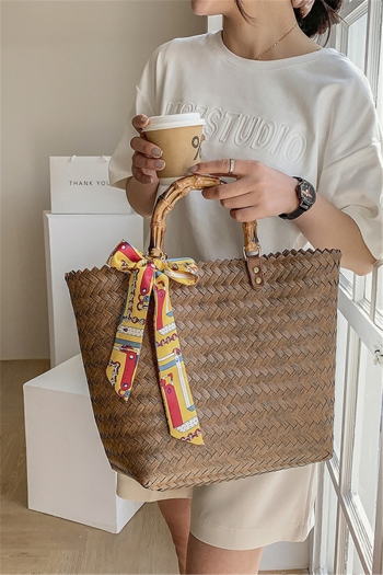 New big capacity woven straw lace bandage one shoulder bag handbag