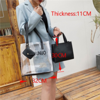 New four colors square shape fashional magnetic button non-adjustable strap letter printing handbag