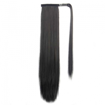 Long straight velcro hairpiece(Length:24 inch)#1#x3 pcs