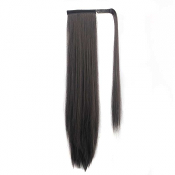 long straight velcro hairpiece(length:24 inch)#2#x3 pcs