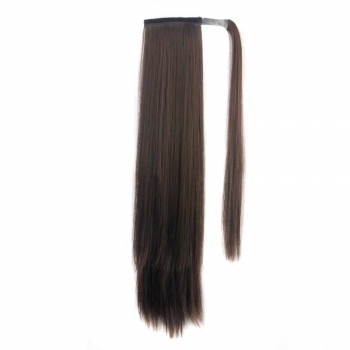 long straight velcro hairpiece(length:24 inch)#4#x3 pcs