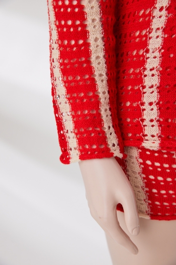 M-2XL plus size autumn new stylish four colors stripe printing lapel button long sleeve stretch casual shorts sets