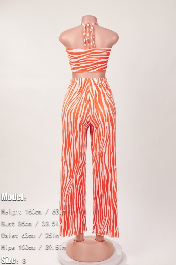 Wholesale Sexy slight stretch stripe printing halter neck backless ...