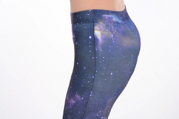  the Star sky pattern deep blue leggings