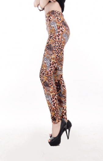  multiple leopard pattern  printing  leggings 