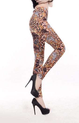 multiple leopard pattern  printing  leggings 