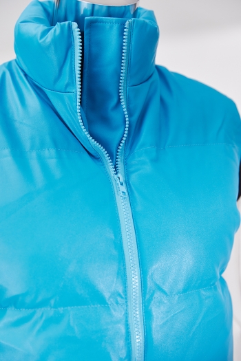 Winter new stylish 6-colors solid color plus size non-stretch zip-up warm cotton vest(vest only)