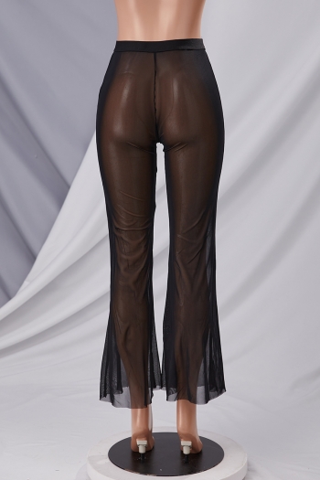 New see through mesh stretch sexy hot beach bell-bottoms (Without lining)