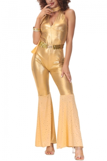 m-xl sexy lingerie new high quality cosplay halloween 70's retro disco show prom costumes(with belt & scarf)