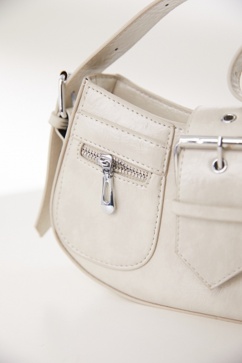 Stylish new 4 colors pu magnetic button adjustable shoulder bag