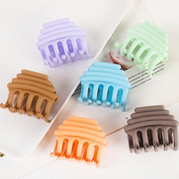 one pc new 6 colors bestseller frosted stripes hair clip(size:7cm)